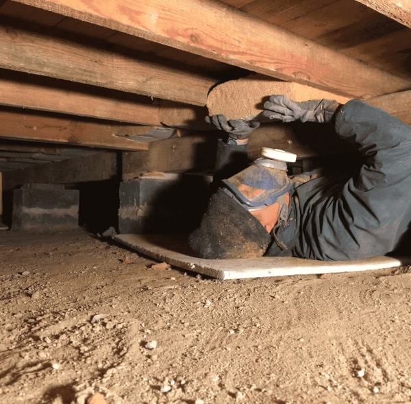 Isolation d'un vide-sanitaire pour 1 euro